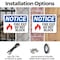 Signmission Exit Sign, Aluminum, 14 in W, 10 in H, Fire Exit Do Not Block OS-2PACK-NS-A-1014-L-12586 - alternate 6